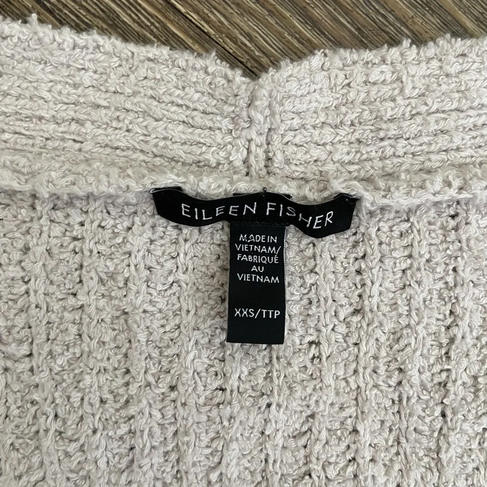 Eileen Fisher Beige  Cotton Cashmere Blend Cardigan